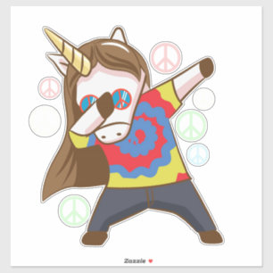 Adesivo de Unicórnio Dançando