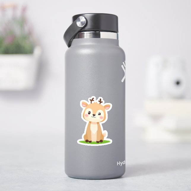 Adesivo de Veado Fofo Kawaii  (HidroFlask)