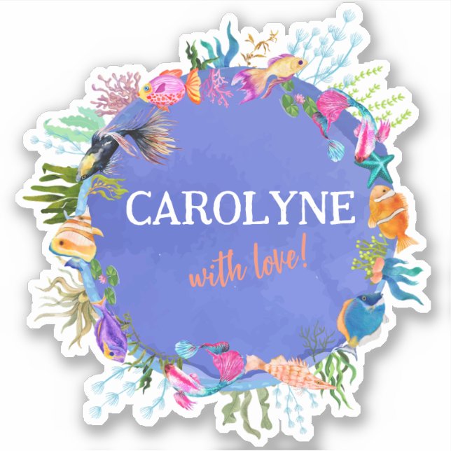 Adesivo de vedação personalizado (Frente)