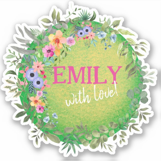 Adesivo de vedação personalizado (Frente)