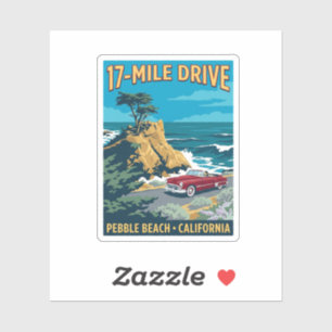 Adesivo de viagem 17-Mile Drive Pebble Beach