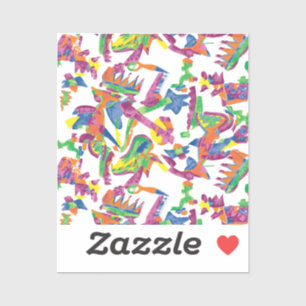 Adesivo de vinil com formato personalizado