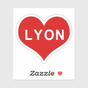 Adesivo de Vinil Coração Vermelho de Amor LYON