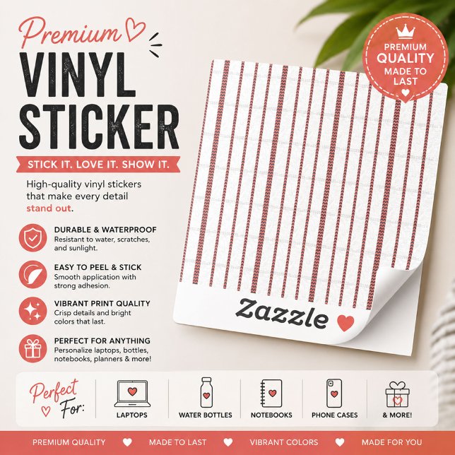 Adesivo de vinil cortado personalizado (Criador carregado)