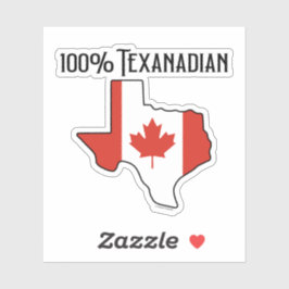Adesivo de vinil cortado personalizado 100% Texana