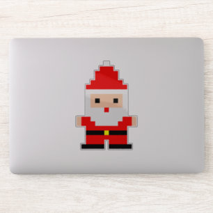 Adesivo de Vinil Cortado Personalizado Santa Pixel