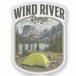 Adesivo de Vinil da Cordilheira Wind River