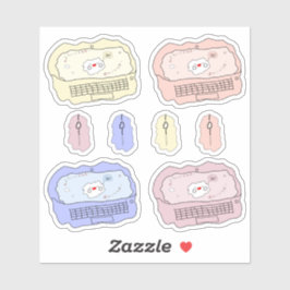 Adesivo de Vinil Kawaii para Laptop e Mouse