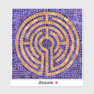 Adesivo de Vinil Mosaico Labirinto 6x6