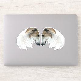 Adesivo de Vinil Personalizado Borzoi Beauties