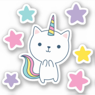 Adesivo de Vinil Personalizado Caticorn