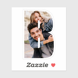 Adesivo de Vinil Personalizado com Letra B Alfabet