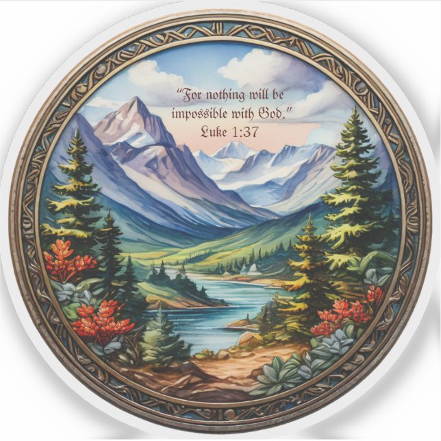 Adesivo de Vinil Personalizado com Versículo Bíbli (Frente)