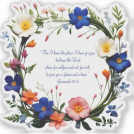 Adesivo de Vinil Personalizado com Versículo da Bí