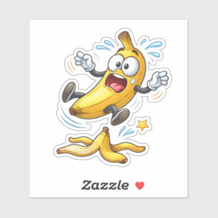 Adesivo de Vinil Personalizado de Banana de Desenh