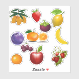 Adesivo de Vinil Personalizado de Frutas
