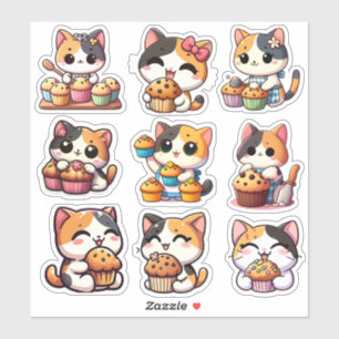 Adesivo de Vinil Personalizado de Gatinho Calico K