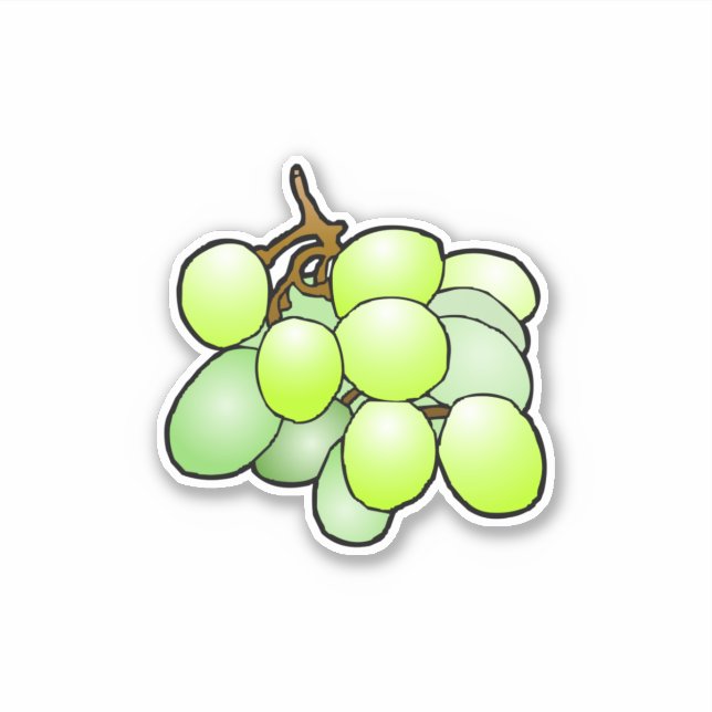 Adesivo de Vinil Personalizado de Uvas (Frente)