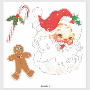 Adesivo de Vinil Personalizado do Papai Noel de Na