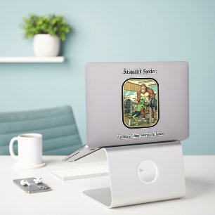 Adesivo de vinil personalizado engraçado do Sasqua