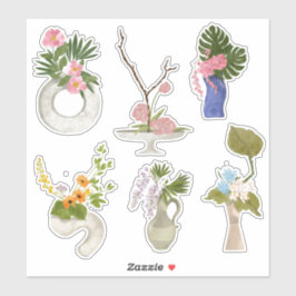 Adesivo de Vinil Personalizado Flor em Vaso