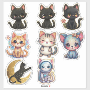 Adesivo de Vinil Personalizado Gatos e Gatos