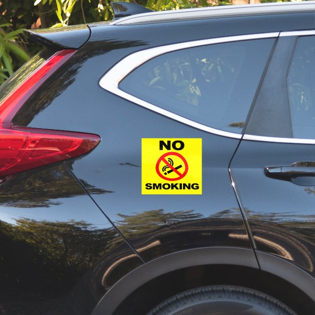 Adesivo de Vinil Personalizado Sem Fumo (Verso do carro )