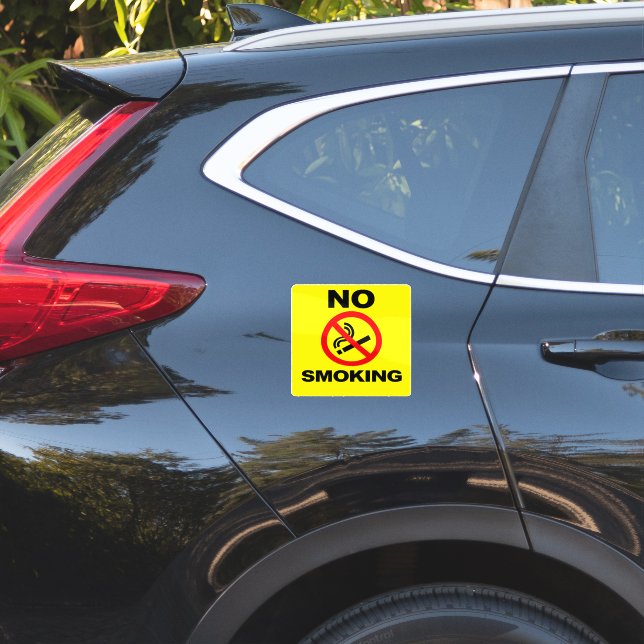 Adesivo de Vinil Personalizado Sem Fumo (Verso do carro )