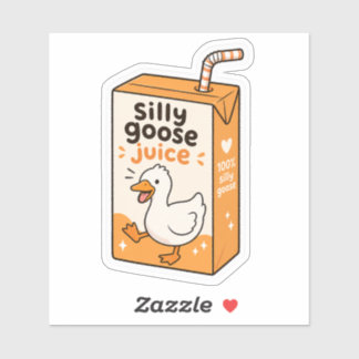 Adesivo de Vinil Personalizado Silly Goose Juice