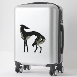 Adesivo de Vinil Recortado Art Déco Borzoi