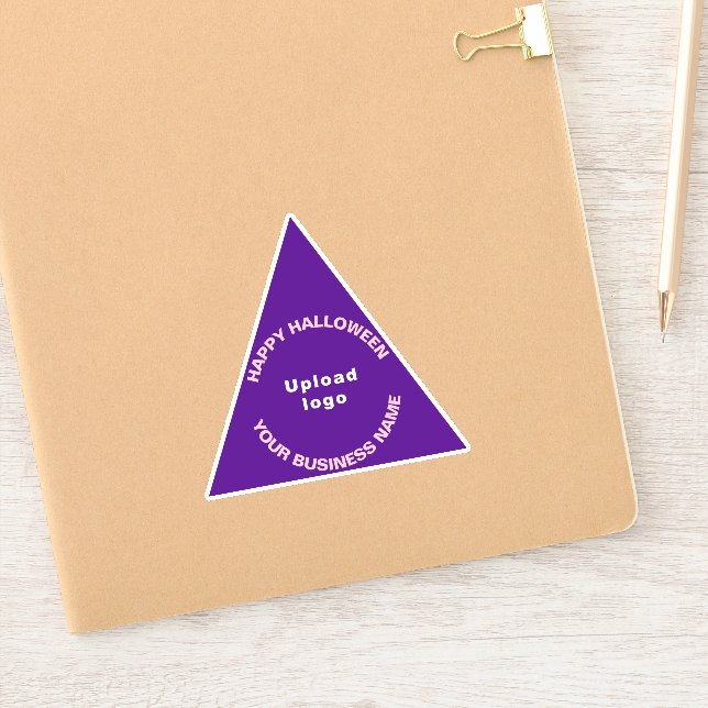 Adesivo de Vinil Triângulo Roxo de Halloween para  (Notebook)