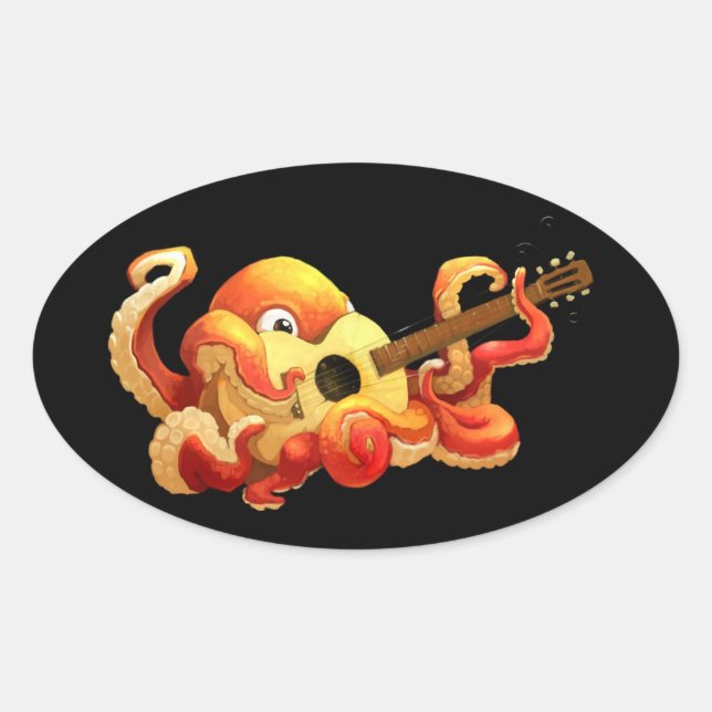 Adesivo de Violão Octopus (Frente)