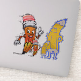 Adesivo De volta à escola, presente na escola