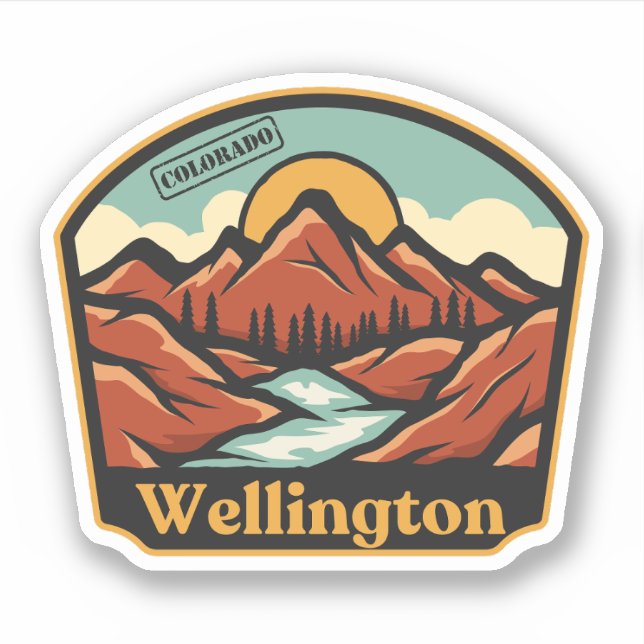 Adesivo de Wellington, Colorado (Frente)