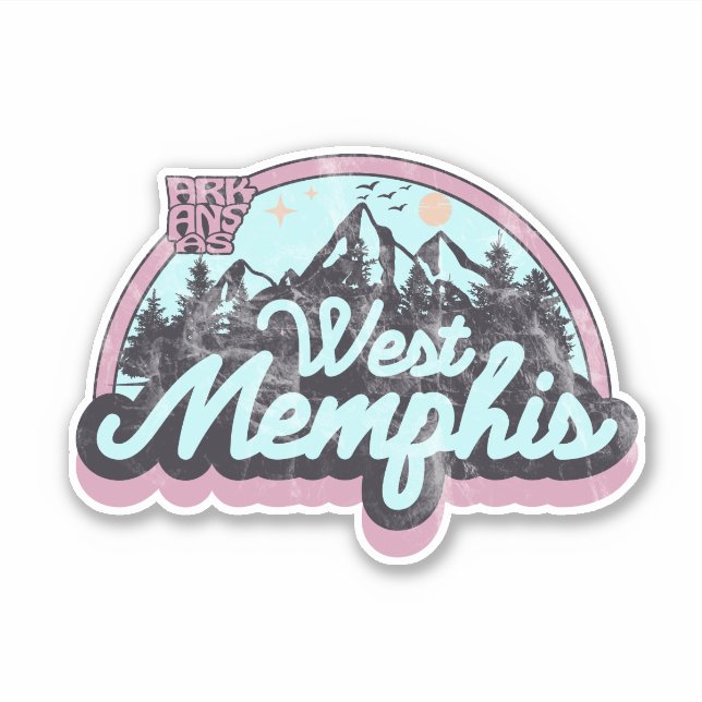 Adesivo de West Memphis, Arkansas (Frente)