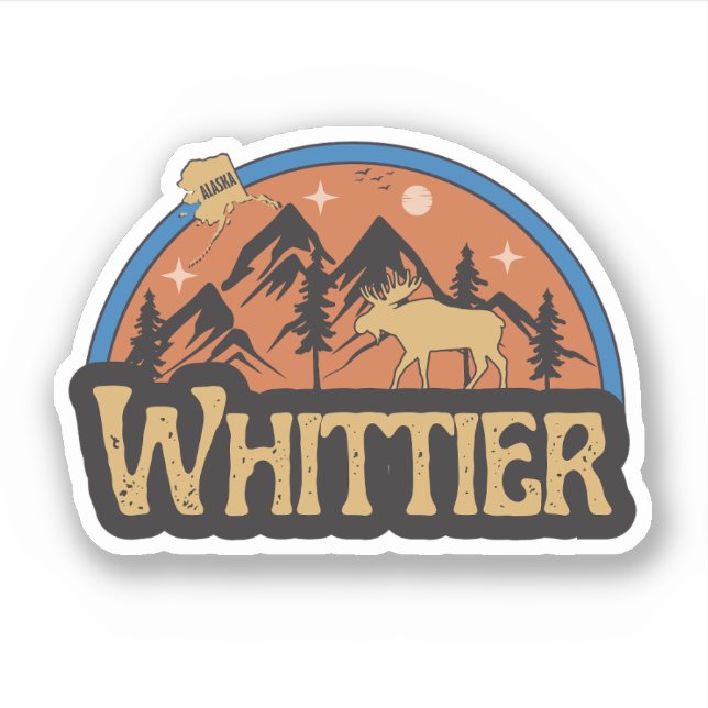 Adesivo de Whittier, Alasca (Frente)