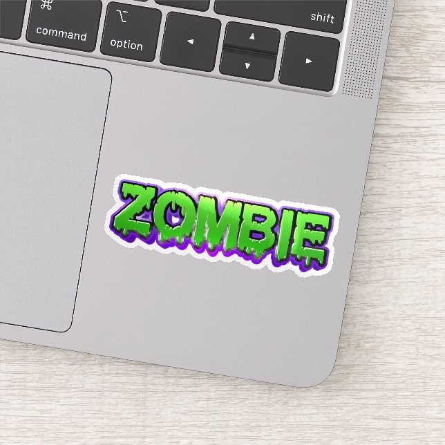 Adesivo de zumbi colorido  (Detalhe)