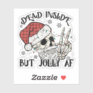 Adesivo Dead Inside Christmas Sticker