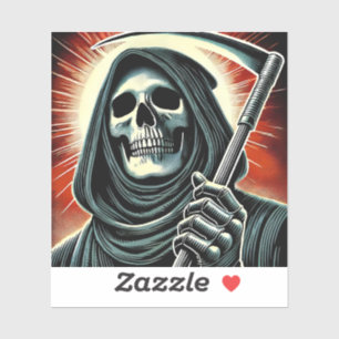 Adesivo death character illustration