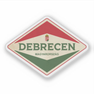 Adesivo Debrecen Hungary Vintage