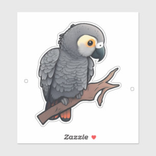 Adesivo Decal da Janela do Carro da Cinza Africana, Parrot
