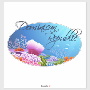 Adesivo decal da República Dominicana