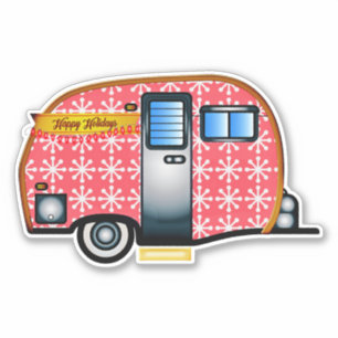 ADESIVO DECAL DE NATAL DE CAMPER DE ESTILO MORTO
