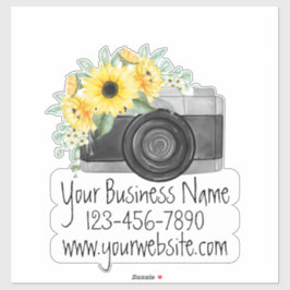 Adesivo Decal de Negócios da Fotografia