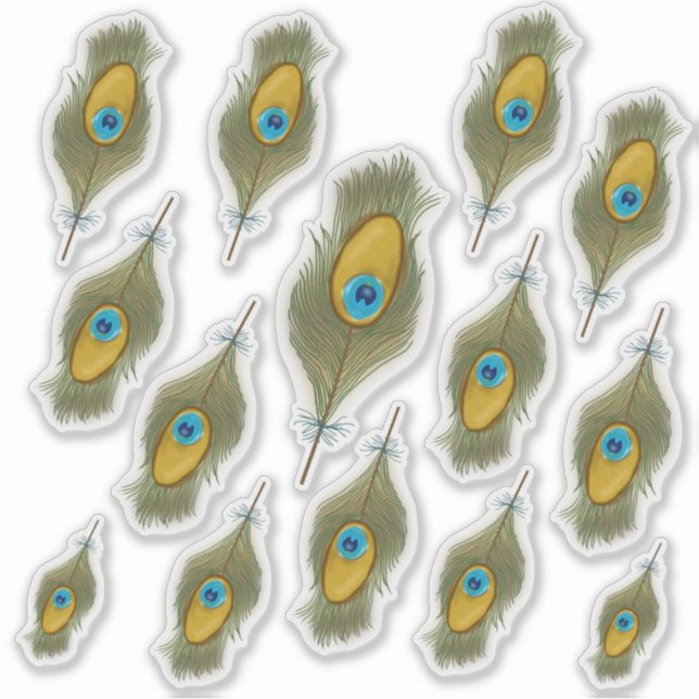 Adesivo Decal de Pavão (Frente)