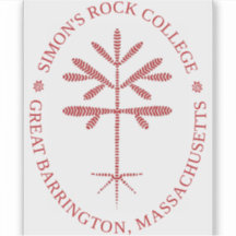 Decal de Selo Vermelho de Vinilo Retangular