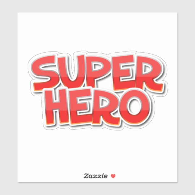 Adesivo Decal de super-herói (Folha)