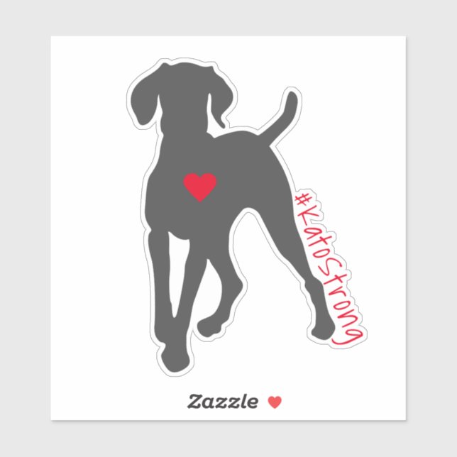 Adesivo Decal de Vinil do #KatoStrong (Folha)