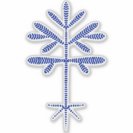 Adesivo Decal de vinilo com fita azul