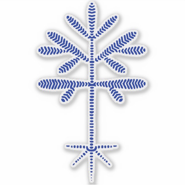 Adesivo Decal de vinilo com fita azul (Frente)